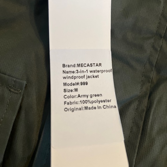 NWT mecastar 3 in 1 waterproof windproof size medium packable ski jacket - Picture 3 of 6